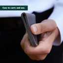 Air Tag Holder - Handmade Leather Passport Holder, Multi-functional Wallet, Vintage Crazy Horse Leather ID & Card Case  Premium Travel Document Organizer & Orange