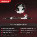 PHOBOOS Hydraulic Power Steering Rack and Pinion Assembly Compatible with Nissan Altima 2013-2018 2.5L/3.5L, New Unit, Leak Resistance, Direct Fit, Ref. 26-30032