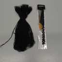 DAIXI Handmade Interlocking Sisterlocks Curly Tips 100% Real Human Hair Permanent Micro Locs Extensions Natural Looking Soft Dreadlocks Can Be Bleached and Dyed (1B - 0.2cm, 6 Inch 100 Strands)