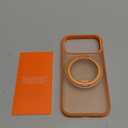 TORRAS 360 Magnetic Stand for iPhone 17 Pro Case, [Fit for MagSafe] [Rotatable Ring Kickstand] [4X Mil-Grade Shockproof] Slim Phone Cover, Camera Button, Cosmic Orange, Translucent, Ostand O3 Fitness