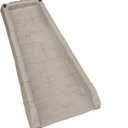 Suncast Decorative Resin Downspout Splash Block Rain Gutter Drain Extender, Light Taupe