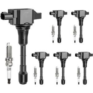 Set of 6 Ignition Coil Packs & Spark Plugs FIT Nissan Maxima, Altima, Murano, Pathfinder, Infiniti G35, EX35, JX35 3.5L V6, Replaces UF550 22448JA10C 5C1727