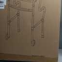 Walkers for Seniors, Folding Walker, Narrow Walkers for Small Spaces, Standard Walker Height Adjustable, Front Wheeled Rolling Walker, Upright Mobility Aid for Seniors and Handicap, Up to 300 Pounds (300Lbs/Aluminum Alloy)