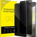JETech Privacy Screen Protector for Samsung Galaxy S24+ / S24 Plus 5G 6.7-Inch, Anti-Spy Tempered Glass Film, Fingerprint ID Compatible, 2-Pack