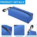 10 Pack Canvas Tool Pouch of 2 Sizes, Versatile Zippered Tool Bags Waterproof Oxford Cloth Tote Bags with Zipper, Heavy Duty Tool Organizer for Multipurpose Storage, 5 Colors