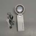 High Speed Handheld Fan, 13500 RPM Turbo Motor TEC Instant Cooling, 4000mAh Battery (3-23H) LCD Display, 3-in-1 Neck/Desk/Portable Fan for Travel Office Sports (Midnight Black)