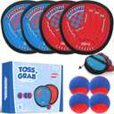 Liberry Toddler Baseball Glove and Ball Set for Boys Girls 312, Toss and Grab Sticky Ball Game with Adjustable Mitts, Kids Sports Toy Gift for Outdoor Indoor Family Play