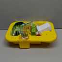 CUTE STONE Play Sink with Running Water, Kitchen Sink Toys with Play Food and Kitchen Utensils, Pool Floating Toys for Fishing Game, Children Role Play Electric Dishwasher Toy Gift for Boys Girls (Yellow)