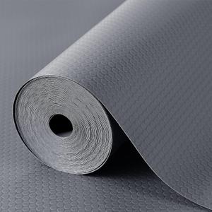 Shelf Liners for Kitchen Cabinets Refrigerator Liners Waterproof & Oil-Proof Kitchen Cupboard Liner Non-Slip Drawer Mats Non Adhesive Fridge Liner for Shelves - Gray 17.5 x 78.7 Inches