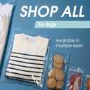 Spartan Industrial - 8 X 10 (200 Count) Quart Clear Reclosable Zip Plastic Poly Bags with Resealable Lock Seal Zipper - 2 Mil