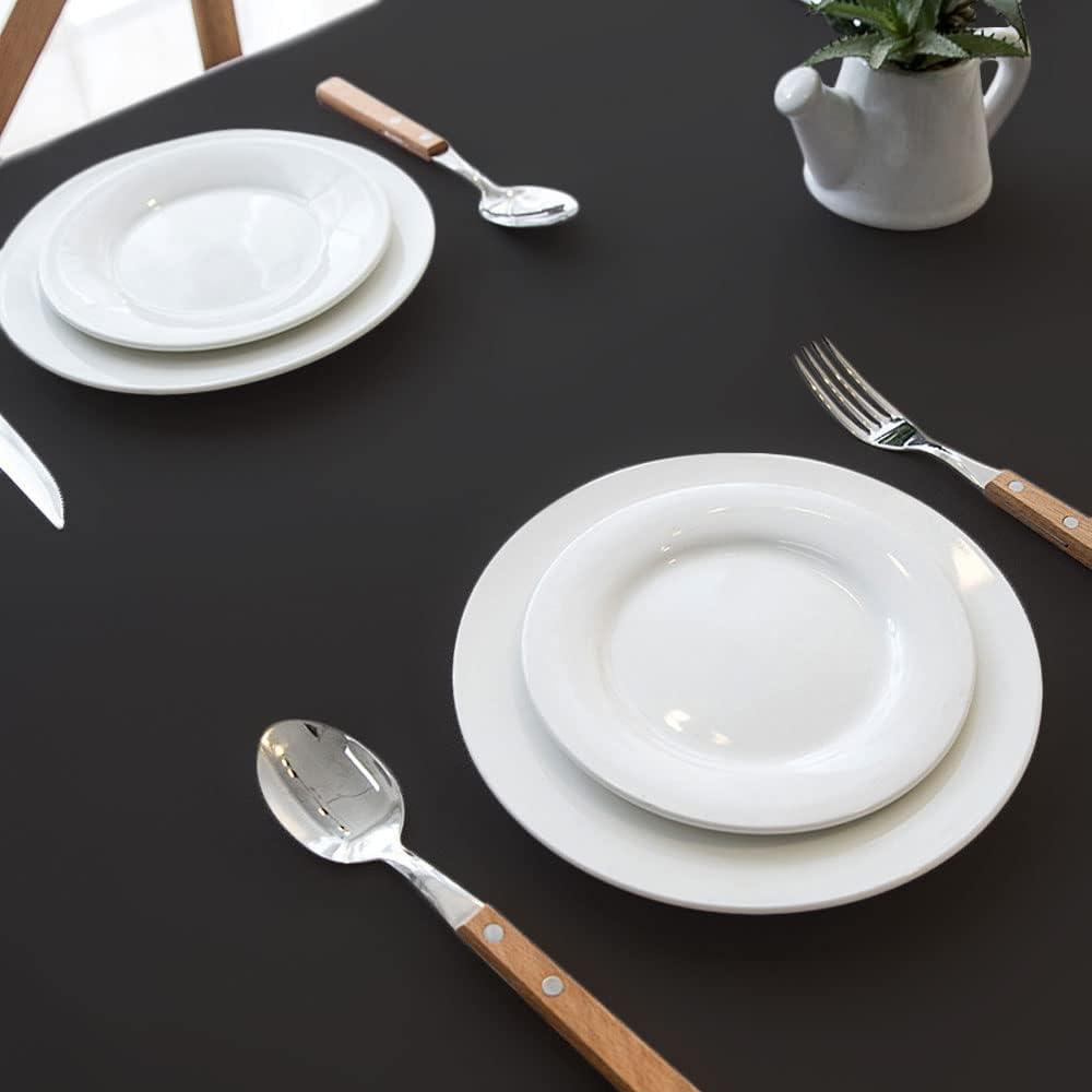 110x60, 2Pcs, 
Black Tablecloth 