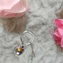 1 PCS Art Painter Palette Brush Keychain Key Ring Art Teacher Gifts from Student Gifts with Gift Bag