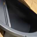 Rubbermaid Commercial Products Heavy-Duty BRUTE Dome Swing Top Door Lid Plastic Gray Compatible with the 32-Gallon Waste/Utility Containers