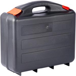 Generic Hard Case Tool Box Travel Case with Anti Slip Handle Carrying Case Tool Organizer for Cordless Drill Machine Instrument, 44.2cmx41cmx14.7cm