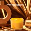 96NORTH Luxury Palo Santo Candle | Large 3 Wick Jar Candle | Up to 50 Hours Burning Time | 100% Natural Soy Wax | Relaxing Aromatherapy Aesthetic Candles | Housewarming Gift for Men and Women