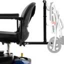Rear Holder Kit for Mobility Scooters Power Wheelchair | Heavy Duty Metal Large Hooks for Walker Placement