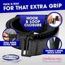 BELTAWAY Tuck N Stay Shirt Stays for Men, Designed to Keep Shirt Tucked All Day, Extra Gripping Elastic Belt, Durable & Discreet, Perfect for Work & Casual Wear, One Size, Designed in USA (Black)