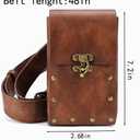 Renaissance Belt Pouch, Steampunk Phone Holder Medieval Bag Leather, Leaf Belt Bag Medieval Viking Belt Women Renaissance Accessories.