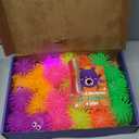 24 PCS Light Up Balls for Kids, Glow in The Dark Party Favors LED Puffer Balls with Finger Loop, Easter Eggs Fillers Fidget Toys Easter Basket Stuffers