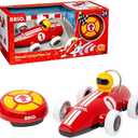 BRIO 30388 Remote Control Race Car - Interactive Racing Toy for Toddlers | Age Appropriate Design | High Impact-Resistant Plastic | Skill Development | Safety Assured