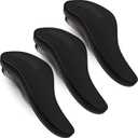 79STYLE 3pcs Detangler Brush Naturals Detangling Hair Comb Glide Thru No Pain Tangle Free For Women Men, Kids Wet, Dry Curly Hair Accessory (Single Black-Size 7.4")