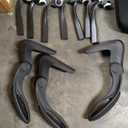 Office Chair, PU Leather Ergonomic Desk Chair with Adjustable Lumbar Support and Flip up Armrest, Breathable Mesh Computer Chair for Home Office, Black