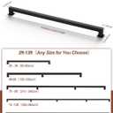 5FT Square Tube Handrails for Indoor Stairs,Black Metal Staircase Handrail 500LBS Load,Industrial Pipe Stair Safety Rails for Seniors,Kids,Pregnant,Rust-Resistant Stair Railing for Loft,Porch,Deck