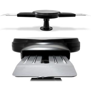 Amplified RV Antenna by Continu.us | CA1500 Digital TV 360 Reception, 55 Mile Range, Power Amplified Recreational Vehicle HD Caravan Antenna. Portable, Compact & Waterproof. (Black)