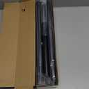 Curtain Rods for Windows 32-90 Inch, 1 Inch Adjustable Black Curtain Rod Set with Brackets, Easy Install