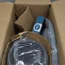 Pedestal Birdbath with Solar Fountain, Resin Stone Composite Outdoor Garden Decor, Standing Bird Bath for Outside Patio Yard, 23-Inch Tall, Garden Fountain, Resin Bird Baths, Hummingbird Bowl (Weathered White)