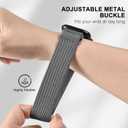 5 Pack Elastic Nylon Watch Band Compatible with Amazfit Bip 6/ Bip 5/Gtr 4/Gtr 3/Gtr 2/47mm/Balance, 22mm Elastic Watch Strap for Men and Women