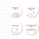 GLING Martini Glasses, 8 oz.,Stemless, Set of 4, Cocktail Glasses for Liquor, whisky, Margarita, Great for Parties, Weddings and All Occasions, Bar, Gift, Crystal Clear Glassware