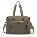 Diaper Bag Tote,Baby Diaper Bag with Pacifier Case Large Travel Diaper Tote Caddy for Mom and Dad Multifunction Large Baby Bag - Khaki