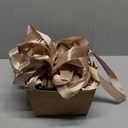 Cedilis 50 Pack Kraft Gift Basket with Handles, 9.8'' x 6.5'' x 4.3'' Empty Paper Basket for Party Gifts, Anniversary, Wedding, Easter, Crafts, Brown