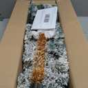 3 Pcs Flocked Natural Artificial Christmas Tree Set with Lights Flocked Christmas Tree with Bendable Branches for Xmas Decor (Alpine Tree,2' 3' 4')