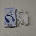 SWEETFULL Portable Neck Fan 360 Cooling Bladeless Personal Fan | No Hair Twisting - 4000mAh USB Rechargeable Wearable Fan for Travel, Birthday Gifts for Men, Women, Mom, and Dad (A4 White)