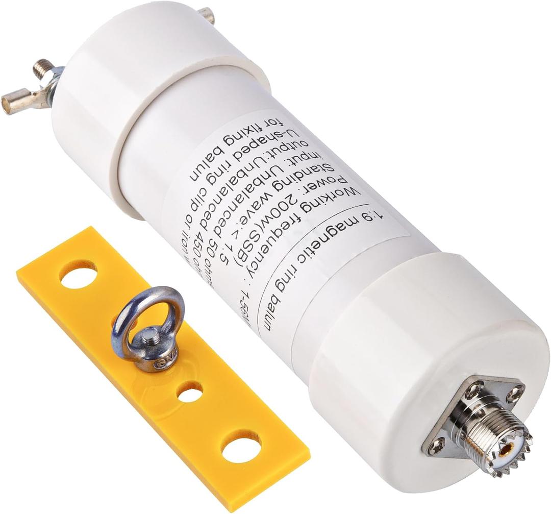 1:9 Short Wave Balun 1‑56MHz HF Balun 200W SSB for Long-Line Shortwave Antenna HAM Radio Impedance Conversion 50Ω‑450Ω