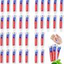 100 Tubes Bulk Travel Size Toothpaste,0.176 oz Extra Small Toothpastes Travel Size Bulk Mint Mini Disposable Toothpaste for Hotel,Guests,Homeless,Charity(Too Small, Only Good for Single Use)