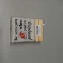 2 x He Sees You When You're Pooping Sign, Funny Christmas Bathroom Decor, Friends Coworkers Gifts for Christmas, Home Bathroom Decorations 4 x 4 Inches