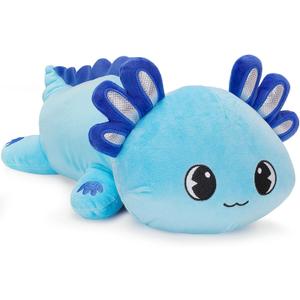Officygnet Axolotl Plush, 13" Soft Stuffed Animal Plush Toy, Cute Axolotl Plushies Pillow, Kawaii Plushies Dolls for Kids, Blue Axolotl Gift for Girls Boys
