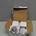 newliplace 2 Pack Mortise Lock Glass Door Knobs Replacement Set with Spindle, Antique Brass Crystal Door Knobs for Replacing Broken Old Vintage Lock Sets on Interior Door, Antique Brass Finish