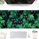 Desk Pad, Cute Black Cats Hidden in Bushes Large Gaming Mouse Pad,Desk Mat for Keyboard and Mouse with Stitched Edges and Non-Slip Rubber Base for Work Game Office Home 31.5x11.8in (Colour14)