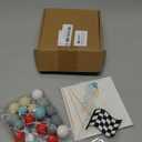 25 PCS Racing Cake Toppers Race Car Birthday Cake Decorations for Racing Car Checkered Flag Birthday Anniversary Decorations Supplies (02)