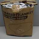 TICOO Electric Heated Blanket Full Size 72" x 84" - 5 Heat Settings & 10H Auto-Off, Microplush Flannel & Sherpa Lining, Machine Washable, Overheat Protection, Ideal Gifts for Home/Bedroom/Sofa, Gray