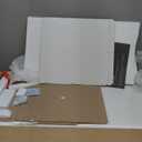 8-Cube Storage Organizer, White Bookshelf with Open Compartments for Home Office, Modern Bookcase Display Shelf for Living Room, Bedroom & Entryway