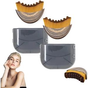 Lymphatic Contour Face and Body Brushes, The Lymphatic Drainage Massager for Face, Dry Brushing Face Brush, Chin & Jawline Sculpting, Ergonomically Designed to Fit The Skin Precisely (2 Set)