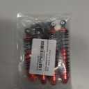 4PCS Aluminum Front Rear RC Shocks Upgrades Part for 1/10 Slash 2WD 4x4 Rustler 2WD 4X4 Stampede 2WD 4X4 Hoss 4X4 2WD Rally, Big Bore Full Metal RC Shock Absorber,5862 3760 3762,Gold