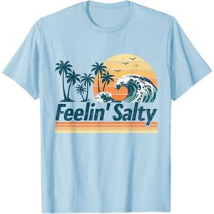 Feelin Salty Group Matching Family Vacation Summer T-Shirt XL