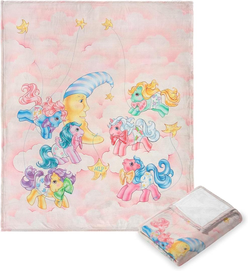 Northwest Hasbro My Little Pony, Cotton Candy Clouds, Silk Touch Throw Blanket, 50 x 60 Inches