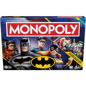 Monopoly Batman Edition Board Game | Monopoly Game for Batman Fans | Ages 8 and Up | 2 to 4 Players | Family Games | Strategy Games for Kids and Adults (Amazon Exclusive)
